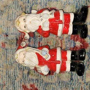 Vintage santa salt and pepper shaker
